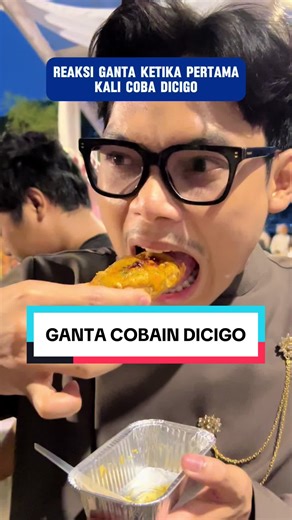 Terimakasih udah mau cobain menu menu nya Dicigo @Ganta 🐮 ✨✨✨🙏🙏 #dicigo #dimsumgoreng #cirengkuah #jajananviral