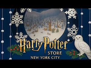 🎄 Harry Potter Store Is Ready for Christmas! Magical Decorations & Wizarding World Vibes in NYC | 4K