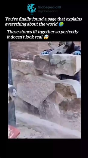 GlobePedia on Instagram: "Follow @globepedia18 for more fascinating explanations 🌍 Watch how this enormous stone block completes the wall like a gigantic jigsaw puzzle piece, sliding into position flawlessly. This is polygonal masonry, a technique that combines engineering and artistry, not just construction. In contrast to conventional brickwork, each stone is uniquely formed to interlock with its neighbors, resulting in a self-locking structure that is strengthened by geometry rather than mor