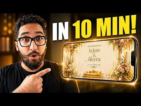 How to Make Wedding Invitation Video (Free Template)