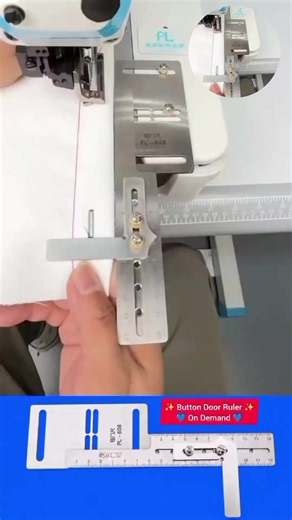 Adjustable Buttonhole Button Door Ruler for Sewing – Accurate Button Placement