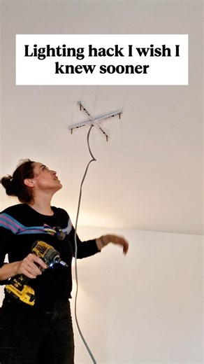 Here’s how to find the exact centre of your ceiling for lights - no tape measure needed! ✨ Did you know how to do this? Yes or no? 👀 Follow along for more DIY tips and tricks as I turn a previously flooded auction property into our dream home! 🏡 #diyhome #diy #diyhomedecor #diyprojects #diyproject #diydecor #diyvideo #easydiy #diyhomeprojects #instadiy #diyer #diyfun #lightingtips #lightfixture #projectoftheday #doityourself #diyinspiration #diytutorial #homediy #diyblogger #homerenovation #re