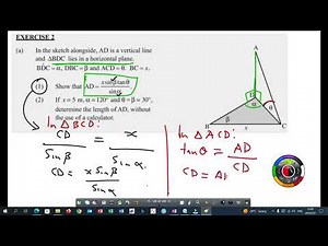 Grade 12 Trigonometry 2D & 3D problems Part 1