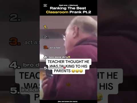 Pt2 👑 Which prank was the most savage?Comment below!#ranking #viral #funnyprank #classroom #comedy