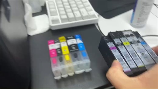 佳能7660更换墨盒