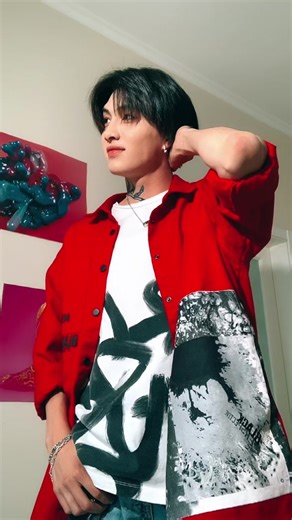 Stylish Red Jacket Outfit Showcase