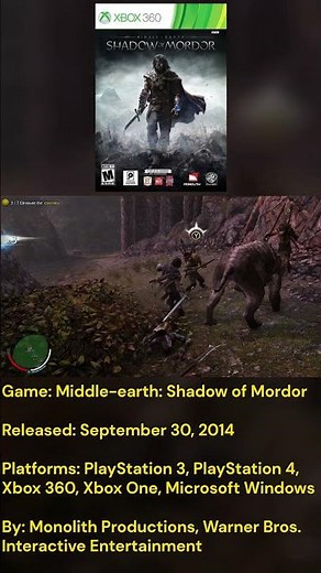 Middle-earth: Shadow of Mordor #middleearthshadowofmordor #middleearth #shadowofmordor #talion