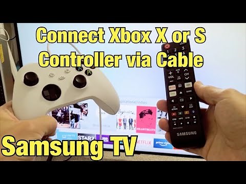 Samsung Smart TV: How to Connect Xbox X/S Controller via USB Cable