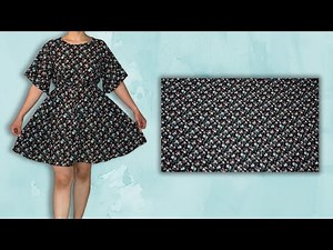 DIY Flared Dress Sewing Tutorial | Easy Dress for Beginners