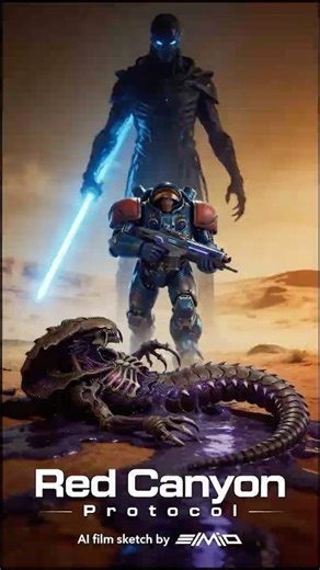 AI Film Sketch 08 // Red Canyon Protocol #AIFilm #AIFilmmaking #starcraft #SciFi #elmioai