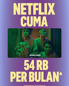 Netflix cuma Rp54 rb/bulan. Langganan Netflix buat nonton ribuan film dan serial seru sepuasnya. | Netflix