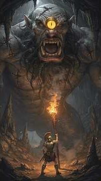 This Cyclops ATE Men Alive — Then Got Outsmarted by "Nobody" #greekmythology #shorts
