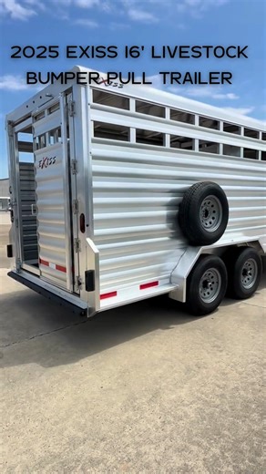 3.1K views · 28 reactions | NEW 2025 Exiss 16' Livestock Bumper Pull...