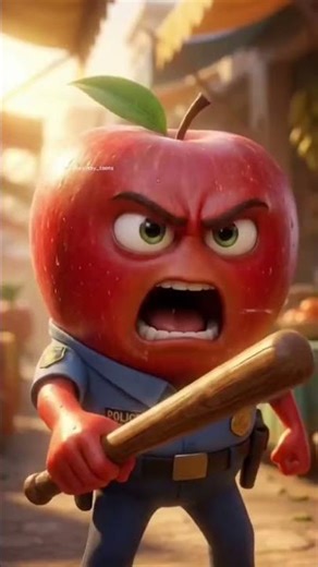 Funny Apple Animation | Crazy Apple Cartoon | Apple Funny Short Video