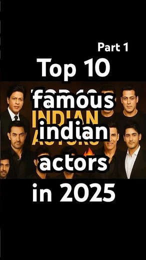 Top 10 Most Famous Indian Actors 🔥 #top10 #indianactor #bollywood #ranking