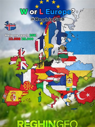 W or L Europe? 🇪🇺 A Creative Map Mapping Challenge by ReghinGeo