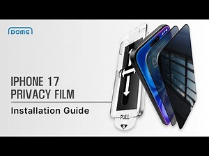 Whitestone Reflection & Privacy Glass Screen Protector for iPhone17 series Installation