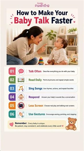 How to Make Your Baby Talk Faster - 6 Proven Tips for Speech Development #shorts