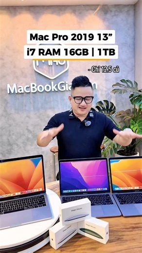 1K views | Mac Pro 2019 13” nhỏ gọn nhưng cấu hình cực khủng. Cân mọi tác vụ học tập - làm việc đồ hoạ cho bạn nhaaa  #macbookgiasi #hotrotragop #macbook #macbookpro #macbookpro13 | Macbook Giá Sỉ - www.macbookgiasi.vn | Facebook