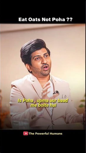 Are Poha & Upma Really a Carb Bomb? Truth Behind Influencer Claims. ​⁠‪@thefoundersdream‬ #motivation