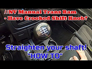 Straighten That Shift Knob | RAM NV5600/4500 Trans | HOW TO