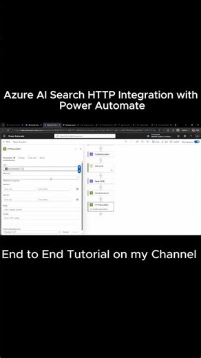 Azure AI Search HTTP Integration with Power Automate
