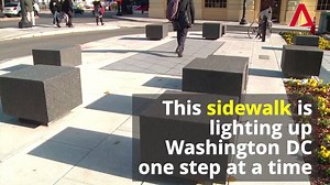 79K views · 369 reactions | Baby, you light up my world like nobody else: Walking along this sidewalk in Washington DC generates 5 watts of energy for every step you take. (Video: Kevin McAleese) | CNA | Facebook