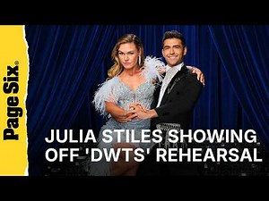 Julia Stiles shows off moves in 'DWTS' rehearsals with partner Ezra Sosa