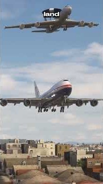 The US presidential plane was escorted by a radar aircraft while landing - Flight Simulator #plane