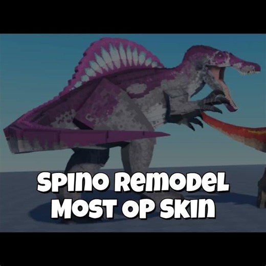 Spinosaurus Remodel Most OP Skin!?! | Jurassic Blocky #roblox #jurassicblocky #spinosaurus