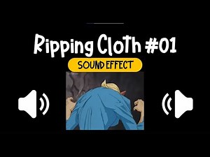 Ripping Cloth #01 Sound Effect | 撕裂 #01 布料 衣物 音效 (High Quality)