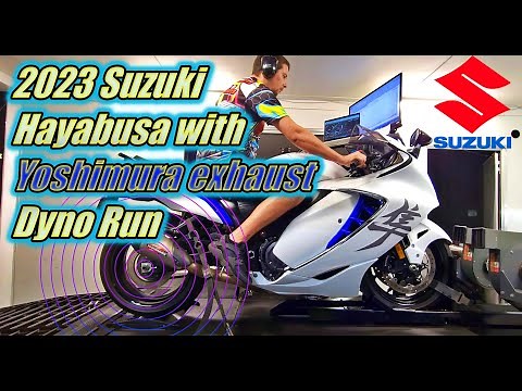 2023 Suzuki Hayabusa Dyno Test with Yoshimura exhaust at the Ace Cafe