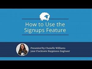 How to Use the Signups Feature to Register your Members for Sunday Attendance