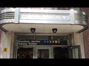 MTA NYC Subway: R32, R42, R46, R143 & R160 (A) (C) (J) (L) (M) Trains @ Broadway Junction