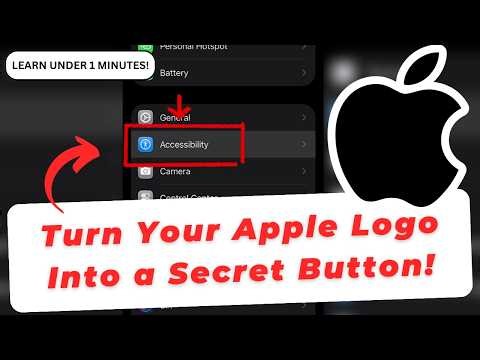 How To Use iPhone Back Tap to Trigger Shortcuts Instantly Apple Logo Tap