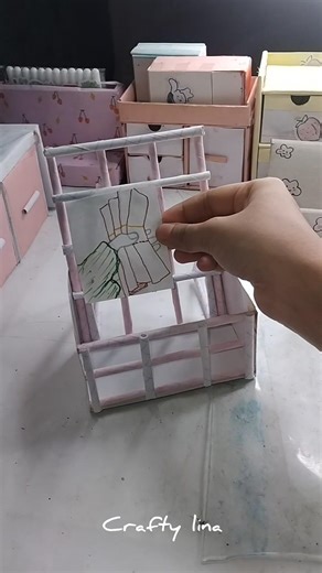 Cute vision board with storage#diy #craftyhome #cardboardcraft #cute