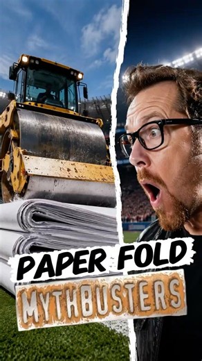 The truth about paper folding😱 || ​⁠‪@Mythbusterstvshow‬ #virel #amazingfacts #myths