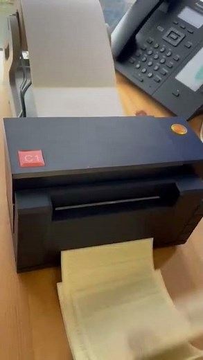 Saveo C1 Label Printer Printing UPS label