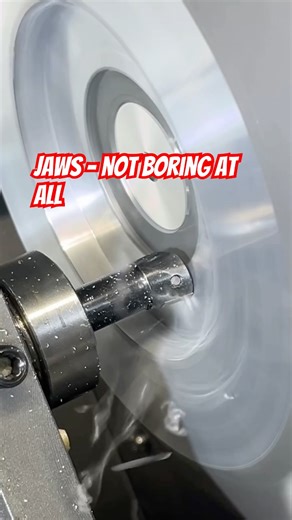 Some BIG pie 🥧Jaws today #machine #cnc #machinist #fun #tools #turning #Engineering #instamachinist