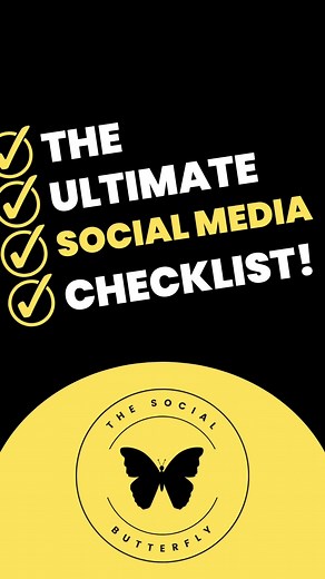 𝗦𝗧𝗢𝗣! 🛑 ✋ Don’t leave your social media to chance and utilise this 𝘜𝘭𝘵𝘪𝘮𝘢𝘵𝘦 𝘊𝘩𝘦𝘤𝘬𝘭𝘪𝘴𝘵… 📆 Daily, Weekly & Monthly tasks included! #TheSocialButterfly 🟡⚫️🟡 . . . #SMMA #SMM #ForYou #ForYouPage #FYP ##SocialMediaManagement #Strategy #Checklist #SocialMediaTips #SocialMediaMarketing #MarketingTips #SocialMediaMgt #SocialMediaStrategy