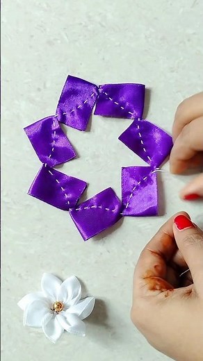 Cloth flower making | Amezing Art With Fabric