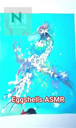 Eggshells to art #asmr #art #artist
