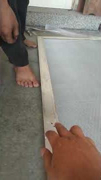 How to replaced screen mesh on 101-102 aluminum swing screen door frame 02 #diy