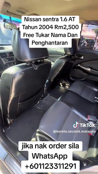 Nissan Sentra 2004 Dijual RM2,500, Harga Murah!