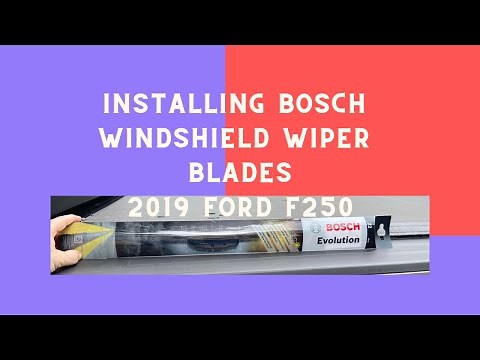 Install Bosch Evolution Windshield Wiper Blades - 2019 Ford F250 - DIY