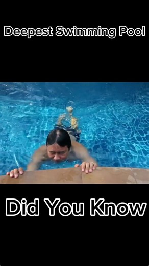 The World's Deepest Swimming Pool Is Incredible! 😱🏊 #shorts