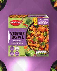 New Year's Resolution all Thai'd up: a delicious blend between sweet and savoury in one healthy meal. Try our delicious new Birds Eye Thai Curry Veggie Bowls - Veggie Bowls for New Year goals. | Birds Eye