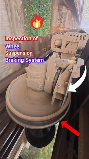 Close Inspection of CRRC Bogie🔥😱 #Train #Railway #inspection #speed #trainwheel #Suspension #Dynamic