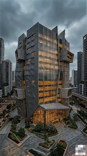 Grey Structure to Modern Landmark | 8 Second Transformation #Architecture #BuildingTransformation