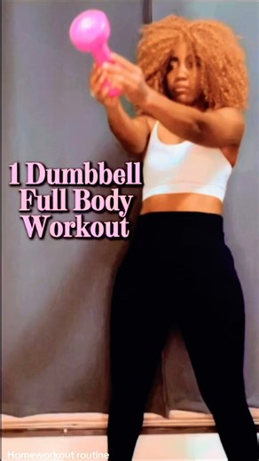 5 MIN ARM Dumbbells WORKOUT | Try It | 1 Dumbbell Full Body Workout #foryou #shorts